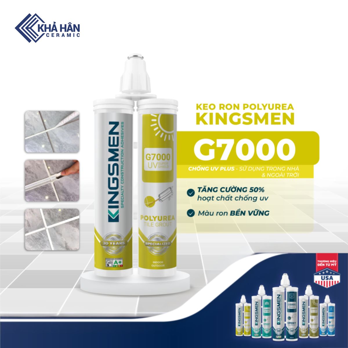 Keo epoxy Kingsmen chít mạch Phú Quốc
