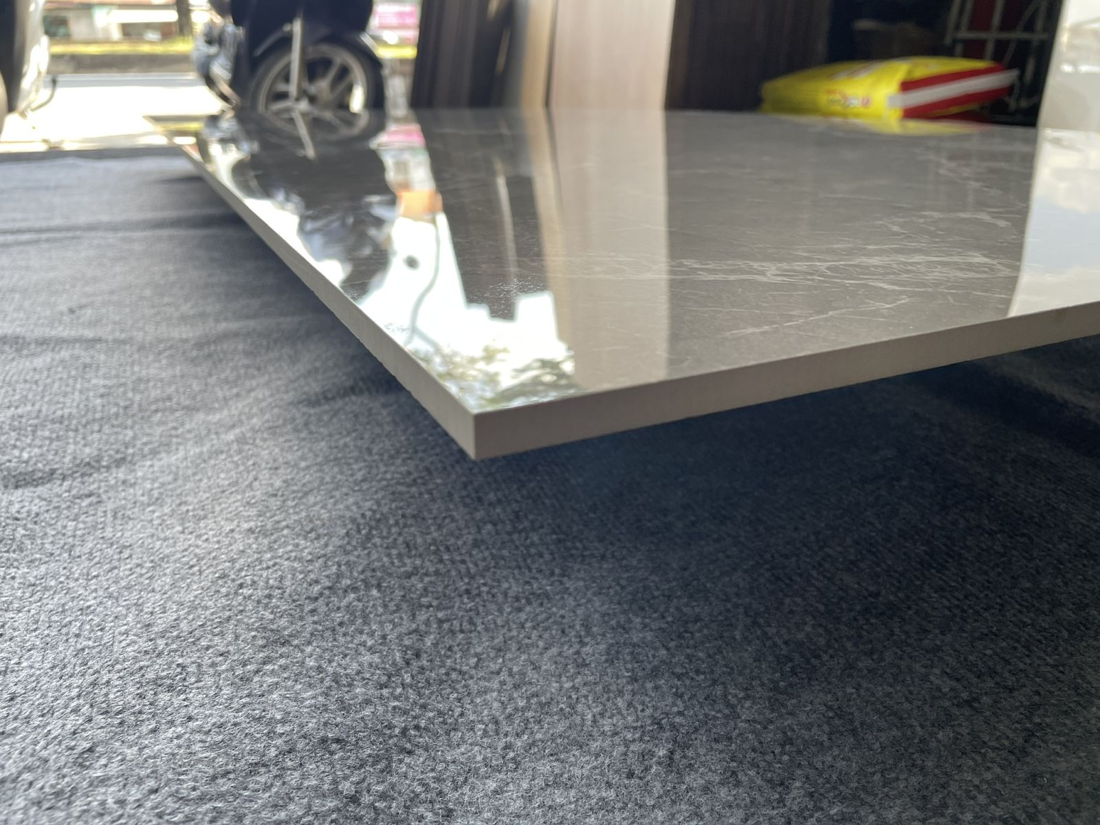 Gạch 80x160 xám vân đá bulgari grey