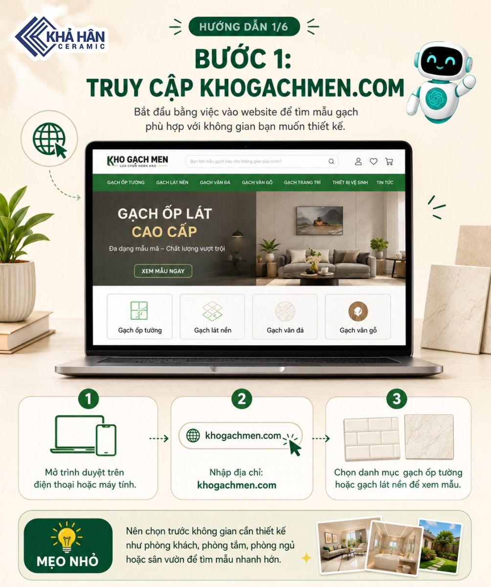 phối cánh gạch ốp lát nhanh nhất