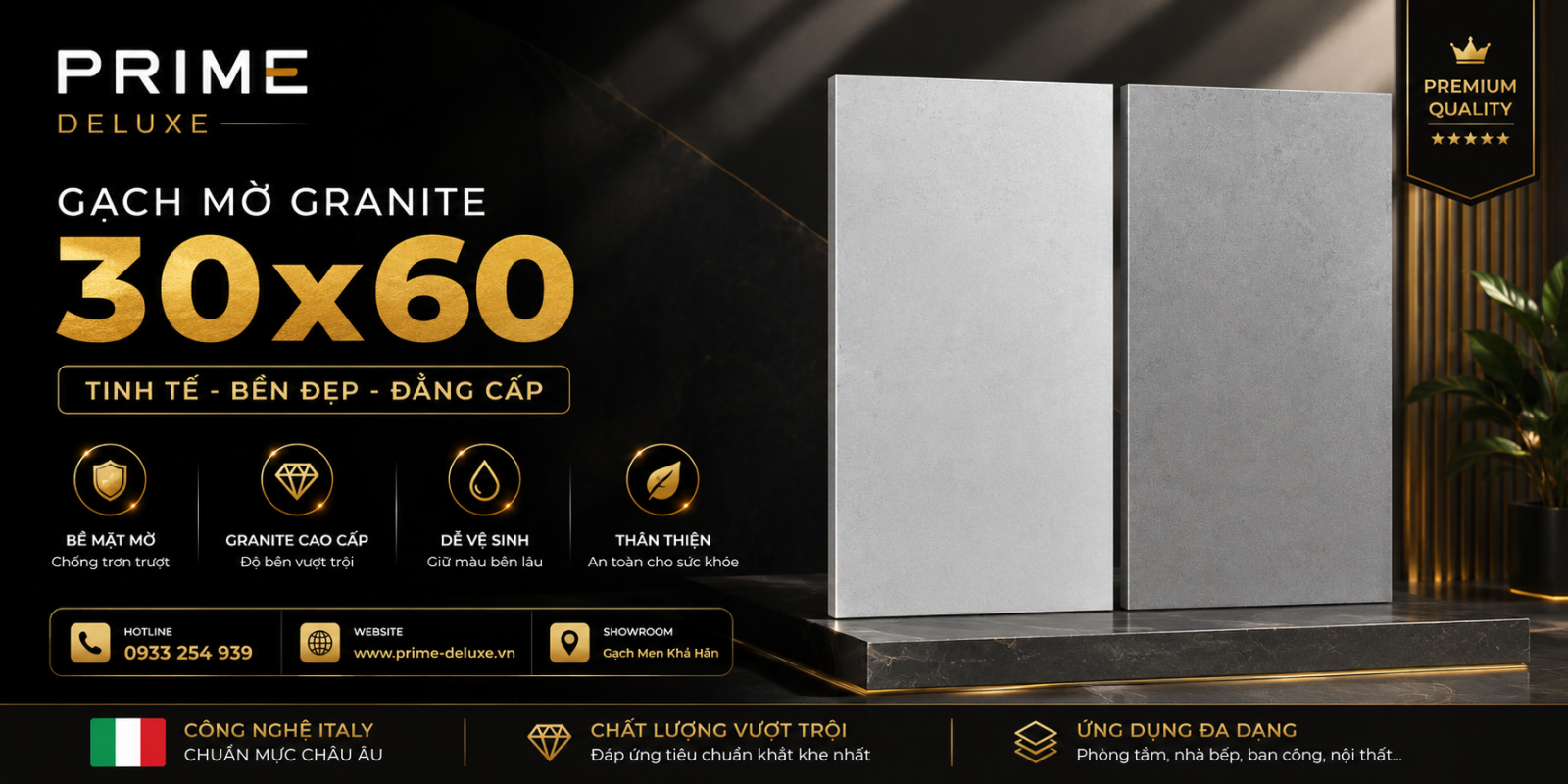 Tổng kho gạch đá mờ 30x60 Prime
