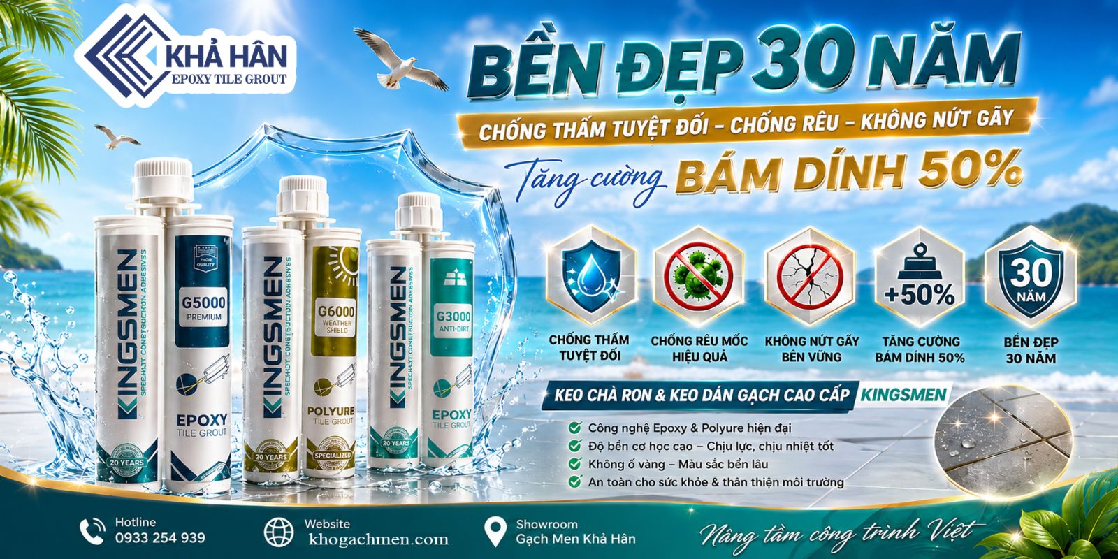 Keo ron epoxy kingsmen cao cấp giá rẻ