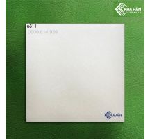 Gạch bóng kiếng 60x60 vân xà cừ trắng KHP6311