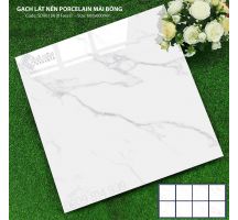 Mẫu gạch trắng vân mây 60x60 bóng kiếng 