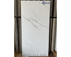 Gạch đá mờ 60x120 trắng vân mây chống trơn trượt KH2766