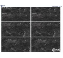 Gạch 60x120 ốp tường bóng kiếng màu xám đen