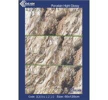 Gạch 60x120 vân đá nâu cao cấp khắc kim