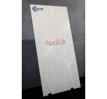 Gạch Ấn Độ 60x120 bóng kiếng vân đá vàng kem KHP602001