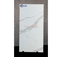 Gạch Ấn Độ 60x120 trắng vân khói siêu bóng KHP602003