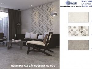 PHỐI CẢNH ĐÁ MỜ 30X60 ỐP TƯỜNG