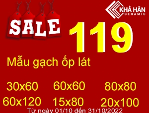 GẠCH ỐP LÁT CAO CẤP GIẢM GIÁ THÁNG 10/2022