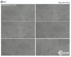 Gạch mờ 60x120 màu xám lát nền nhà hàng cực sang trọng