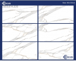 Gạch 60x120 trắng vân mây nhập khẩu