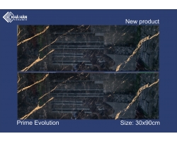 Gạch ốp tường 30x90 Prime 398008 màu đen vân cam