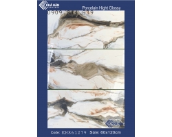 Đá bóng kiếng 60x120 nhập khẩu Trung Quốc trắng vân đá